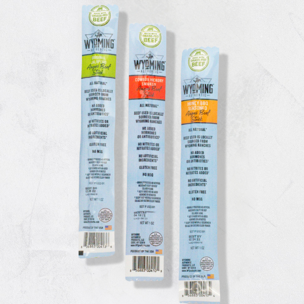 Three Flavor Beef Stick Sampler - Cowboy, Original Jalapeno, & Honey BBQ
