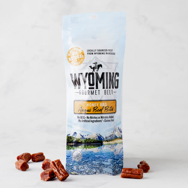 Wyoming Gourmet Beef Wyoming Gourmet Beef Honey BBQ Angus Beef Bites - NEW recipe — product image